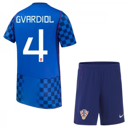 Kroatië Gvardiol 4 Uittenue World Cup 2026  - Kids