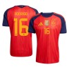 Spanje 2 Stars Rodrigo 16 Thuisshirt World Cup 2026