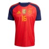 Spanje 2 Stars Rodrigo 16 Thuisshirt World Cup 2026