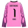 Borussia Dortmund Kobel 1 Doelman Uitshirt Roze 2026-27 Lange Mouw Borussia Dortmund Kobel 1 Doelman Uitshirt Roze 2026-27 Lange Mouw