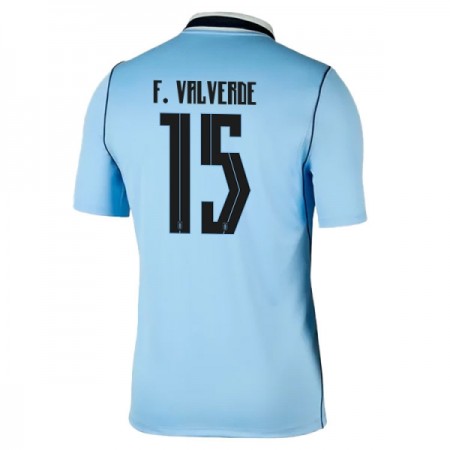 Uruguay Federico Valverde 15 Thuisshirt World Cup 2026