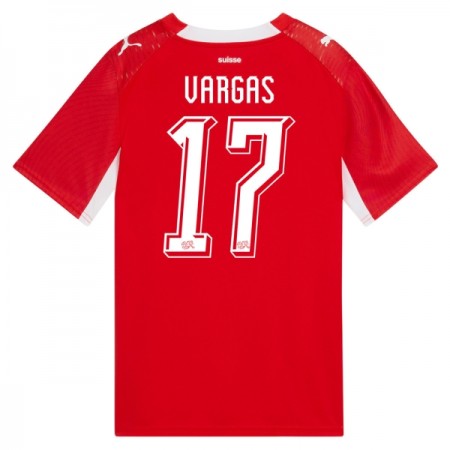Zwitserland Vargas 17 Thuisshirt World Cup 2026