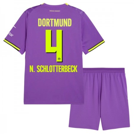 Borussia Dortmund N. Schlotterbeck 4 Third Tenue 2026-27 - Kids Borussia Dortmund N. Schlotterbeck 4 Third Tenue 2026-27 - Kids