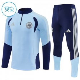Ajax Blauwe Trainings Sweatshirt Kwart-Zip 2026-27 - Kids