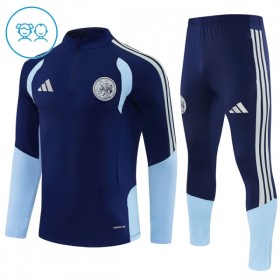 Ajax Blauwe Trainings Sweatshirt Kwart-Zip 2026-27 - Kids