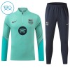 Barcelona Groene Trainings Sweatshirt Kwart-Zip 2026-27 - Kids Barcelona Groene Trainings Sweatshirt Kwart-Zip 2026-27 - Kids