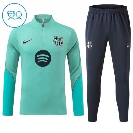 Barcelona Groene Trainings Sweatshirt Kwart-Zip 2026-27 - Kids Barcelona Groene Trainings Sweatshirt Kwart-Zip 2026-27 - Kids