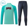 Barcelona Groene Trainings Sweatshirt Kwart-Zip 2026-27  - Kids