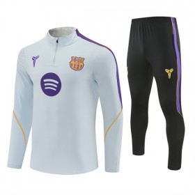 Barcelona Witte Trainings Sweatshirt Kwart-Zip 2026-27