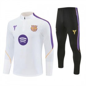 Barcelona Witte Trainings Sweatshirt Kwart-Zip 2026-27