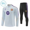 Barcelona Witte Trainings Sweatshirt Kwart-Zip 2026-27 - Kids Barcelona Witte Trainings Sweatshirt Kwart-Zip 2026-27 - Kids