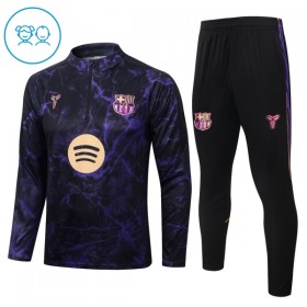 Barcelona Zwarte Trainings Sweatshirt Kwart-Zip 2026-27  - Kids