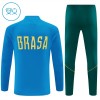 Brazilië Blauwe Trainings Sweatshirt Kwart-Zip 2026-27  - Kids