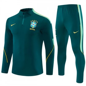 Brazilië Groene Trainings Sweatshirt Kwart-Zip 2026-27