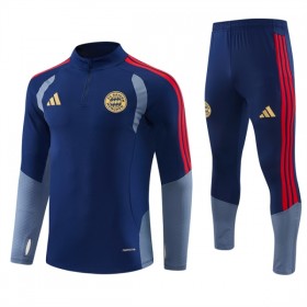 FC Bayern München Blauwe Trainings Sweatshirt Kwart-Zip 2026-27