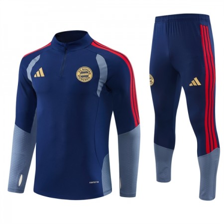 FC Bayern München Blauwe Trainings Sweatshirt Kwart-Zip 2026-27 FC Bayern München Blauwe Trainings Sweatshirt Kwart-Zip 2026-27