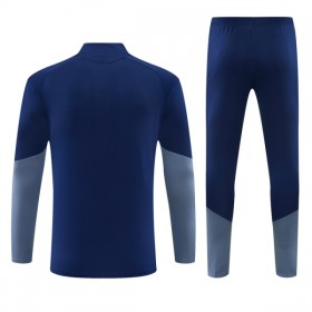 FC Bayern München Blauwe Trainings Sweatshirt Kwart-Zip 2026-27