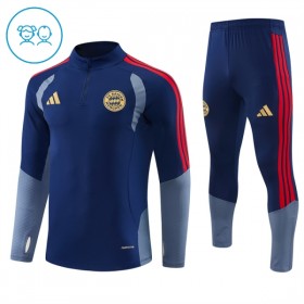 FC Bayern München Blauwe Trainings Sweatshirt Kwart-Zip 2026-27  - Kids