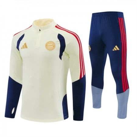 FC Bayern München Witte Trainings Sweatshirt Kwart-Zip 2026-27 FC Bayern München Witte Trainings Sweatshirt Kwart-Zip 2026-27