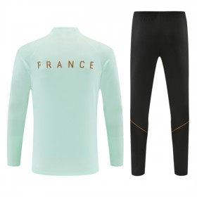 Frankrijk Witte Trainings Sweatshirt Kwart-Zip 2026-27