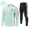 Frankrijk Witte Trainings Sweatshirt Kwart-Zip 2026-27  - Kids