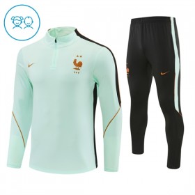 Frankrijk Witte Trainings Sweatshirt Kwart-Zip 2026-27 - Kids