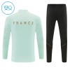 Frankrijk Witte Trainings Sweatshirt Kwart-Zip 2026-27  - Kids