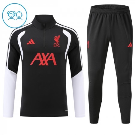 Liverpool Zwarte Trainings Sweatshirt Kwart-Zip 2026-27 - Kids Liverpool Zwarte Trainings Sweatshirt Kwart-Zip 2026-27 - Kids
