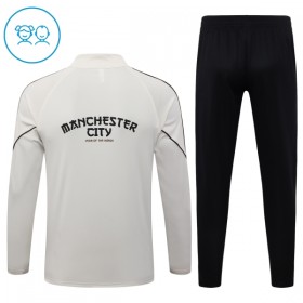Manchester City Gray Version Trainings Sweatshirt Kwart-Zip 2026-27  - Kids