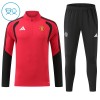 Manchester United Rode Trainings Sweatshirt Kwart-Zip 2026-27 - Kids Manchester United Rode Trainings Sweatshirt Kwart-Zip 2026-27 - Kids