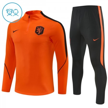 Nederland Oranje Trainings Sweatshirt Kwart-Zip 2026-27 - Kids Nederland Oranje Trainings Sweatshirt Kwart-Zip 2026-27 - Kids