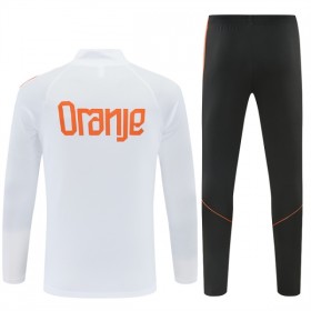 Nederland Witte Trainings Sweatshirt Kwart-Zip 2026-27