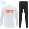 Nederland Witte Trainings Sweatshirt Kwart-Zip 2026-27  - Kids