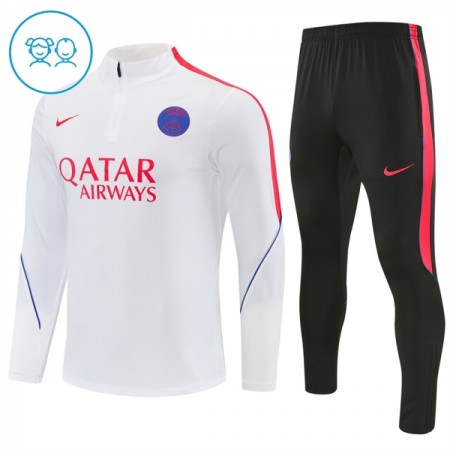 Paris Saint Germain Witte Trainings Sweatshirt Kwart-Zip 2026-27  - Kids