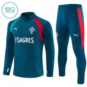 Portugal Blauwe Trainings Sweatshirt Kwart-Zip 2026-27 - Kids