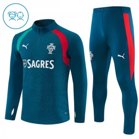 Portugal Blauwe Trainings Sweatshirt Kwart-Zip 2026-27 - Kids Portugal Blauwe Trainings Sweatshirt Kwart-Zip 2026-27 - Kids