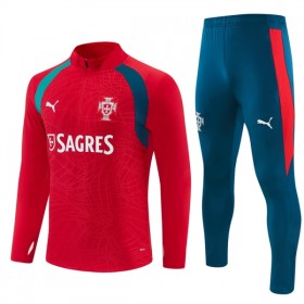 Portugal Rode Trainings Sweatshirt Kwart-Zip 2026-27