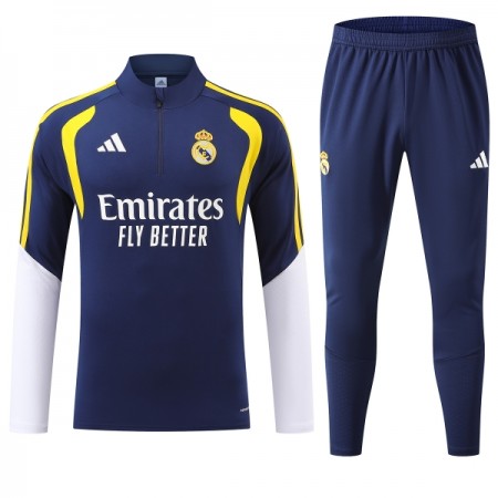 Real Madrid Blauwe Trainings Sweatshirt Kwart-Zip 2026-27 Real Madrid Blauwe Trainings Sweatshirt Kwart-Zip 2026-27