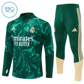 Real Madrid Groene Trainings Sweatshirt Kwart-Zip 2026-27 - Kids
