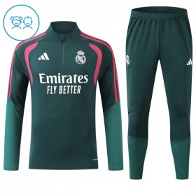 Real Madrid Groene Trainings Sweatshirt Kwart-Zip 2026-27  - Kids