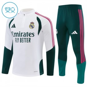 Real Madrid Witte Trainings Sweatshirt Kwart-Zip 2026-27 - Kids