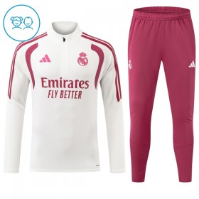 Real Madrid Witte Trainings Sweatshirt Kwart-Zip 2026-27 - Kids