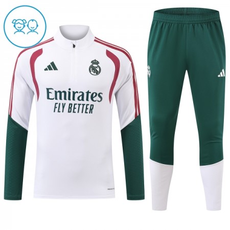 Real Madrid Witte Trainings Sweatshirt Kwart-Zip 2026-27  - Kids