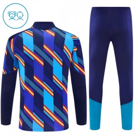 Spanje Blauwe Trainings Sweatshirt Kwart-Zip 2026-27  - Kids