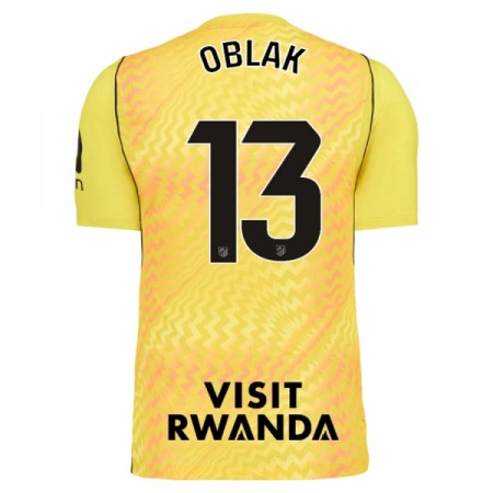 Atlético Madrid Oblak 13 Doelman Shirt gele 2026-27 Atlético Madrid Oblak 13 Doelman Shirt gele 2026-27