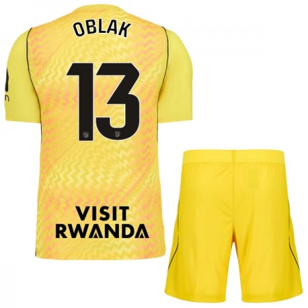 Atlético Madrid Oblak 13 Doelman Tenue gele 2026-27 - Kids Atlético Madrid Oblak 13 Doelman Tenue gele 2026-27 - Kids